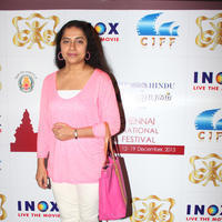 Suhasini Maniratnam - Red Carpet in INOX at CIFF 2013 Stills